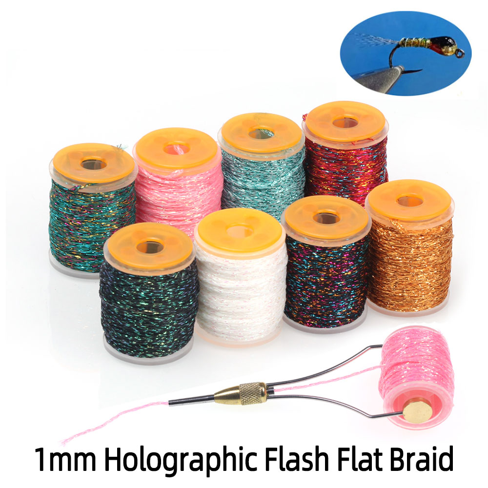 Fishing Equipment Bundle - 10 m/bobina 1mm olografica flash treccia