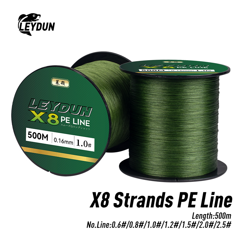 Fishing Equipment Bundle - LEYDUN 500m Nuova Lenza da Pesca