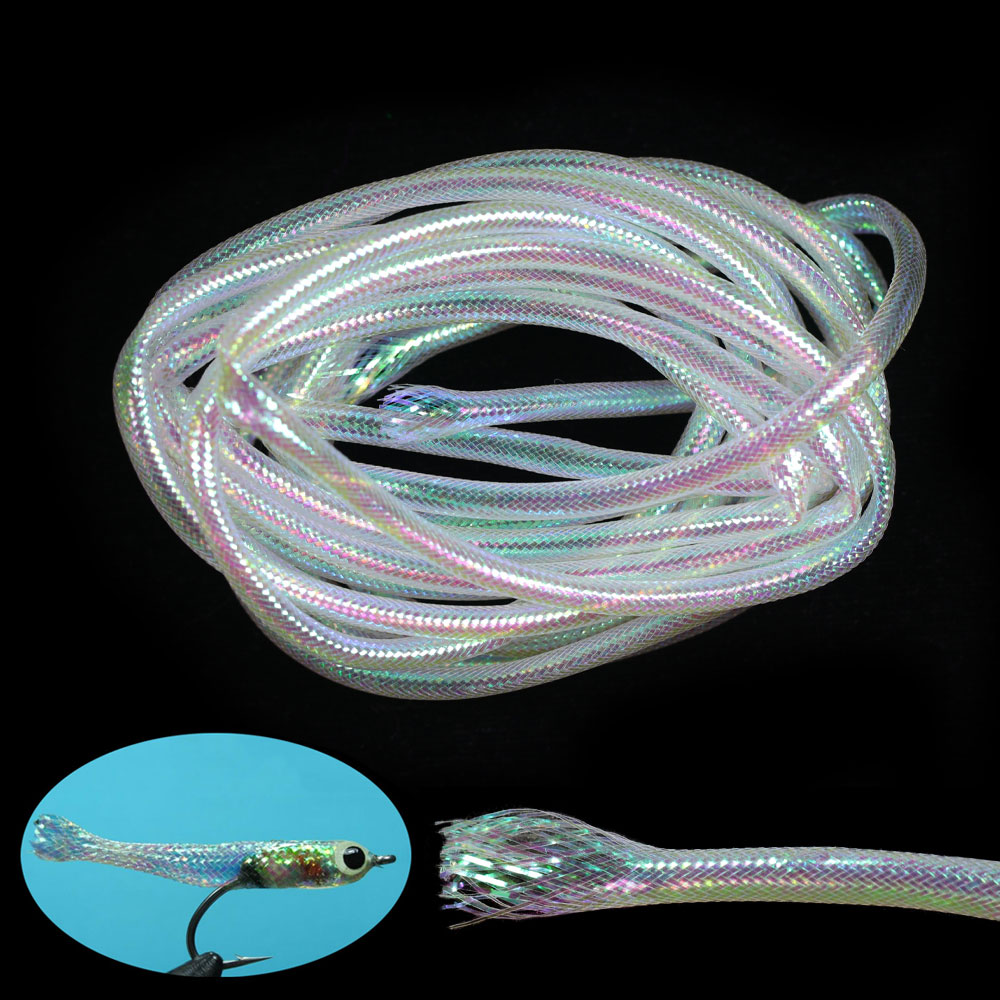 Fishing Equipment Bundle - Tubo in Mylar bianco perla intrecciato