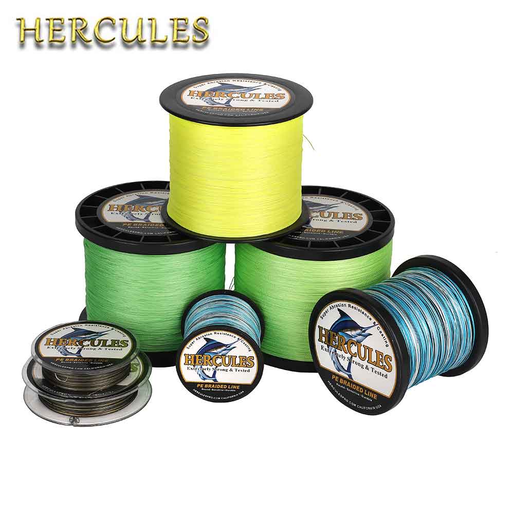 Fishing Equipment Bundle - Hercules 8 fili intrecciati 10-150LB lenza
