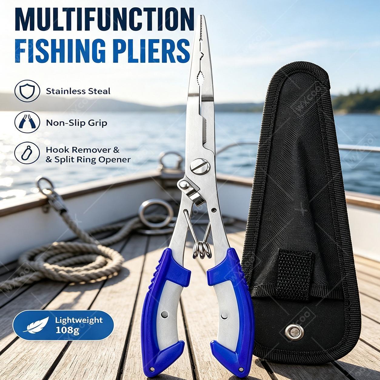 Saltwater Fishing Hook - Kit di Attrezzi da Pesca Multifunzione
