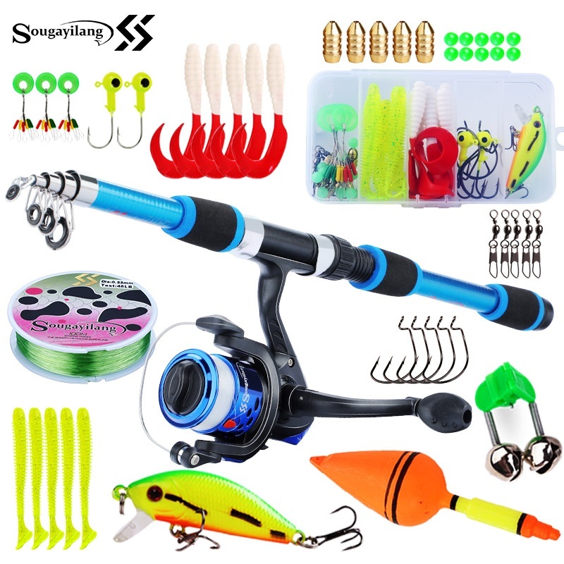 Saltwater Fishing Hook - Sougayilang Set di canne da pesca
