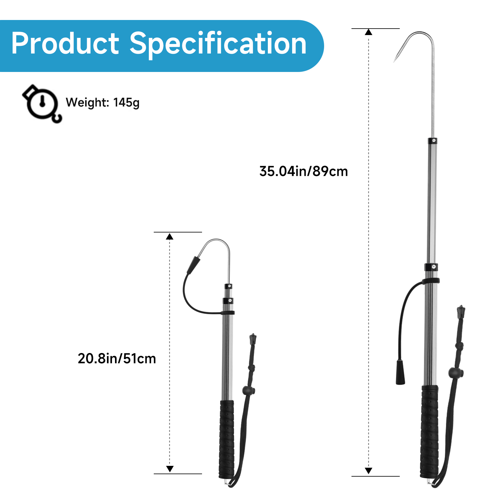 SANLIKE Gancio da pesca telesc - Saltwater Fishing Hook recensione e prezzo