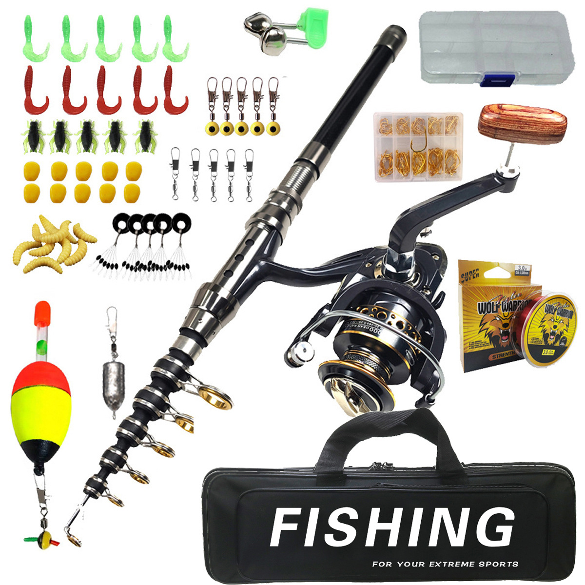 1.8m-3m Canna da pesca Set Lan - Saltwater Fishing Hook recensione e prezzo